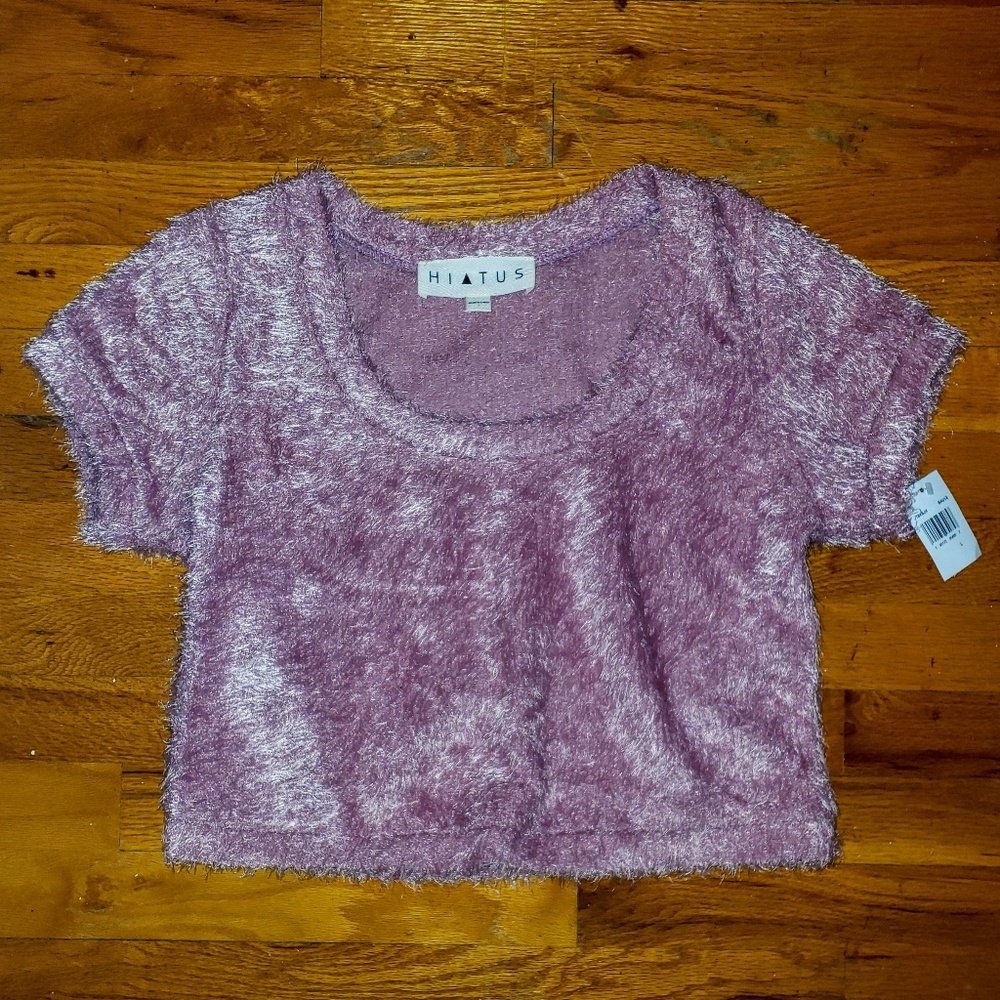 Soft baby pink crop top